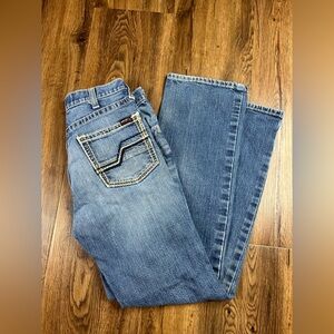 Ariat FR M5 Straight Leg Jeans Distressed